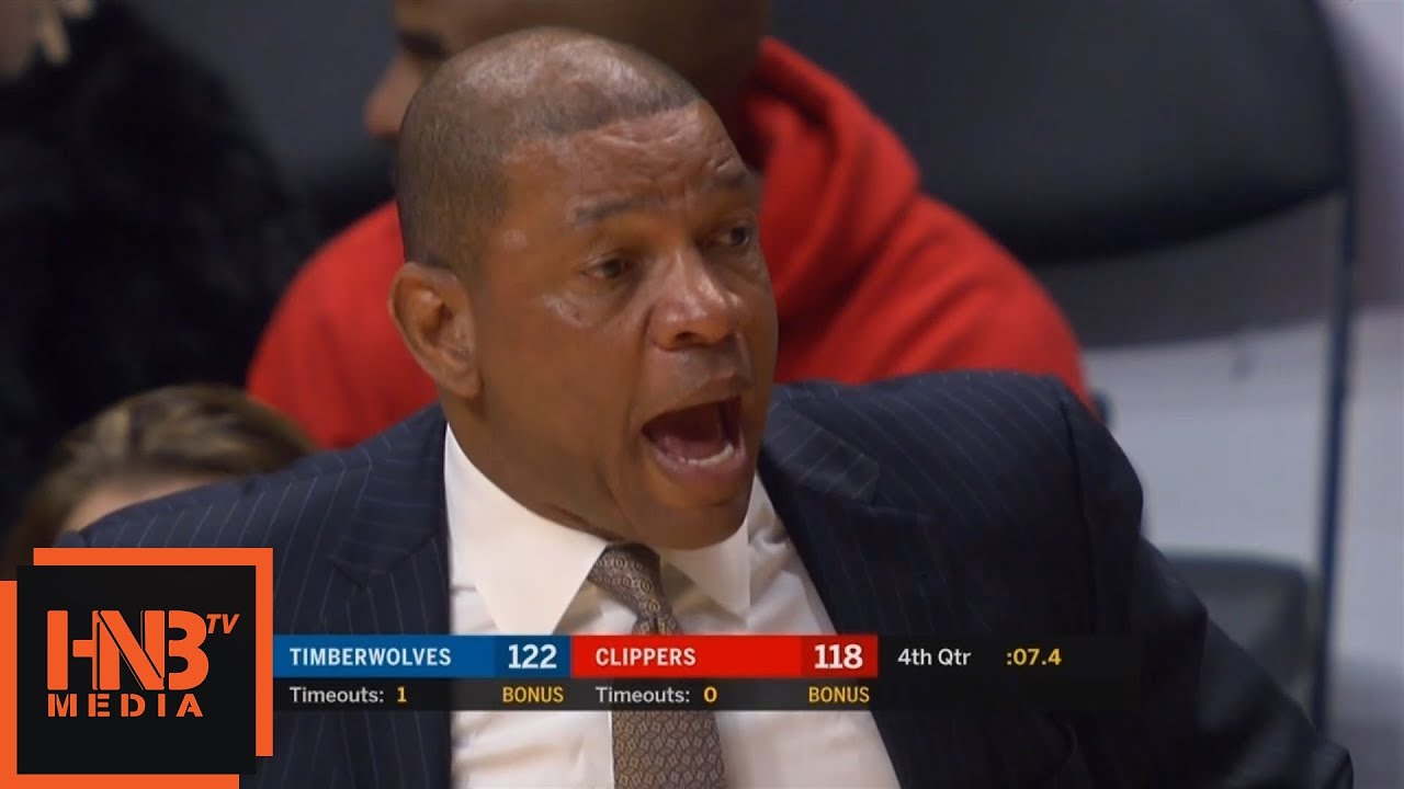 Doc Rivers & Mike Woodson Ejected From The Game / LA Clippers vs Timberwolves