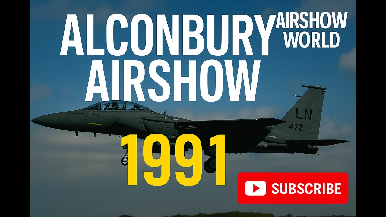 Alconbury Airshow 1991 – Remastered VHS Footage of USAF & Cold War Jets