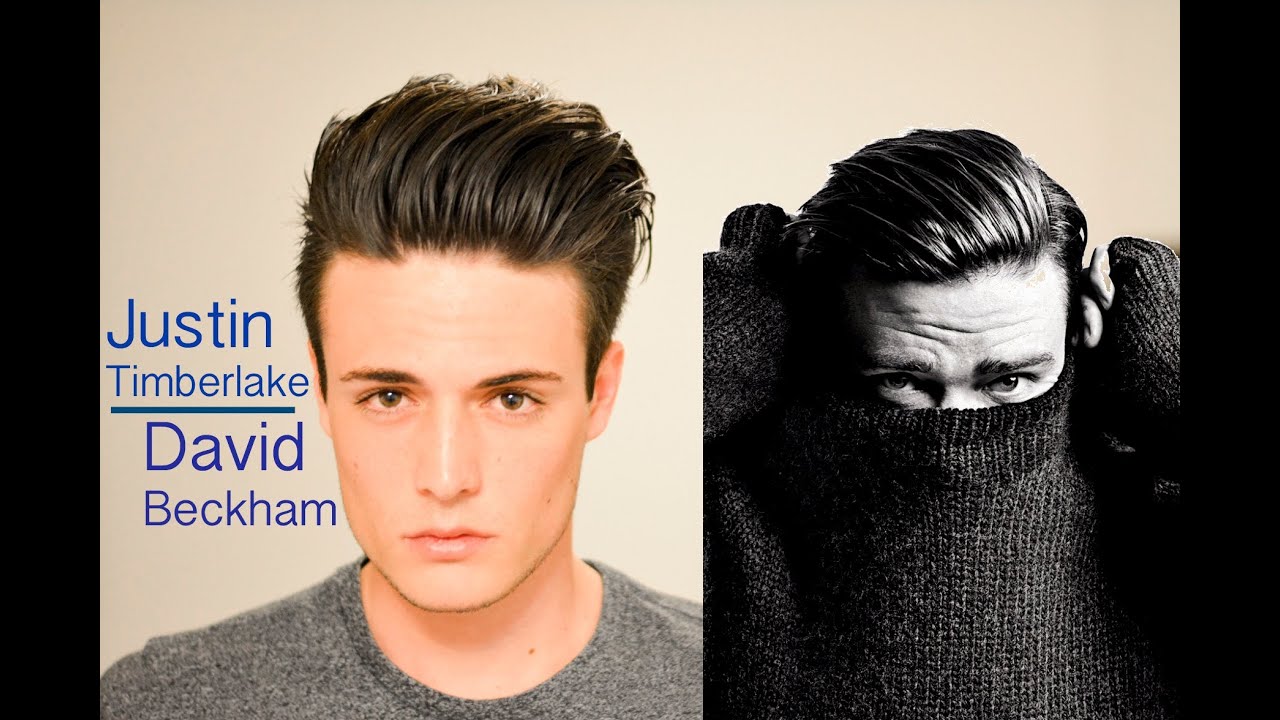 David Beckham/Justin Timberlake Inspired Hairstyle tutorial - Modern Slick Back