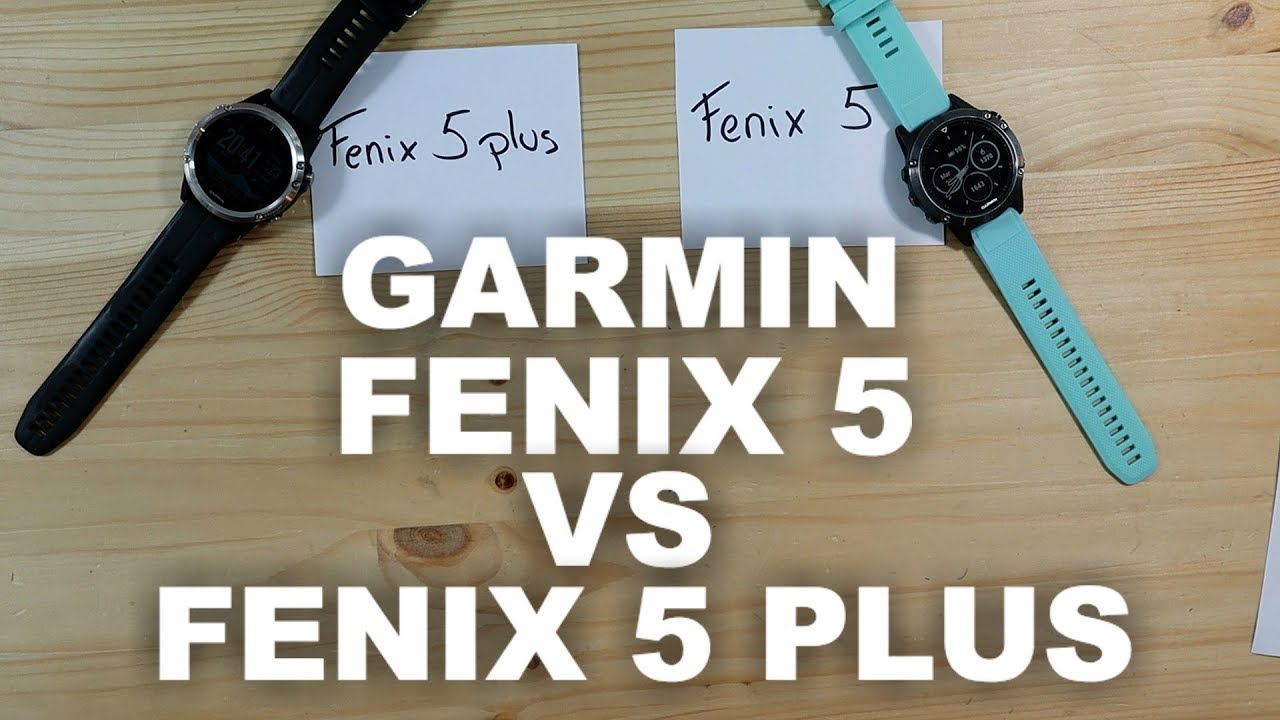 COMPARATIVA GARMIN FENIX 5 VS FENIX 5 PLUS