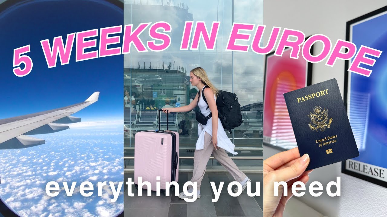 PACK WITH ME: 5 WEEKS IN EUROPE packing tips + what to bring 💖✈️🧳  EF Ultimate Break Ultimate Europe