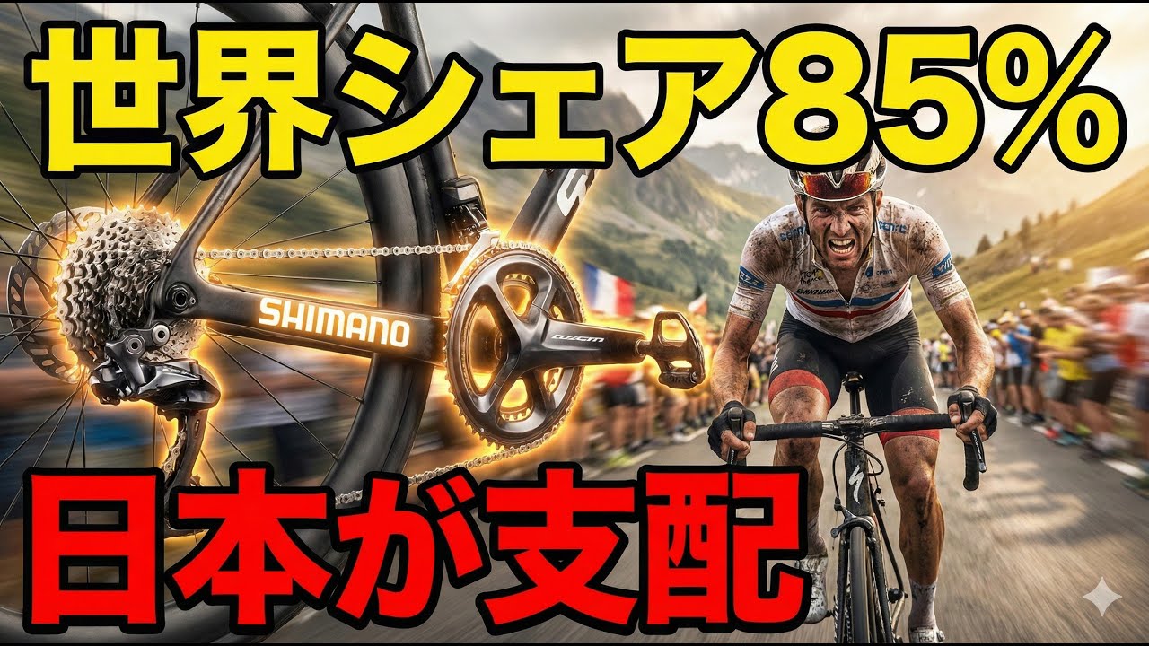 【日本が最強】ツール・ド・フランスの優勝者が「日本製」しか使わない理由。世界シェア85%、シマノの正体。なぜイタリアもフランスも日本に勝てないのか。
