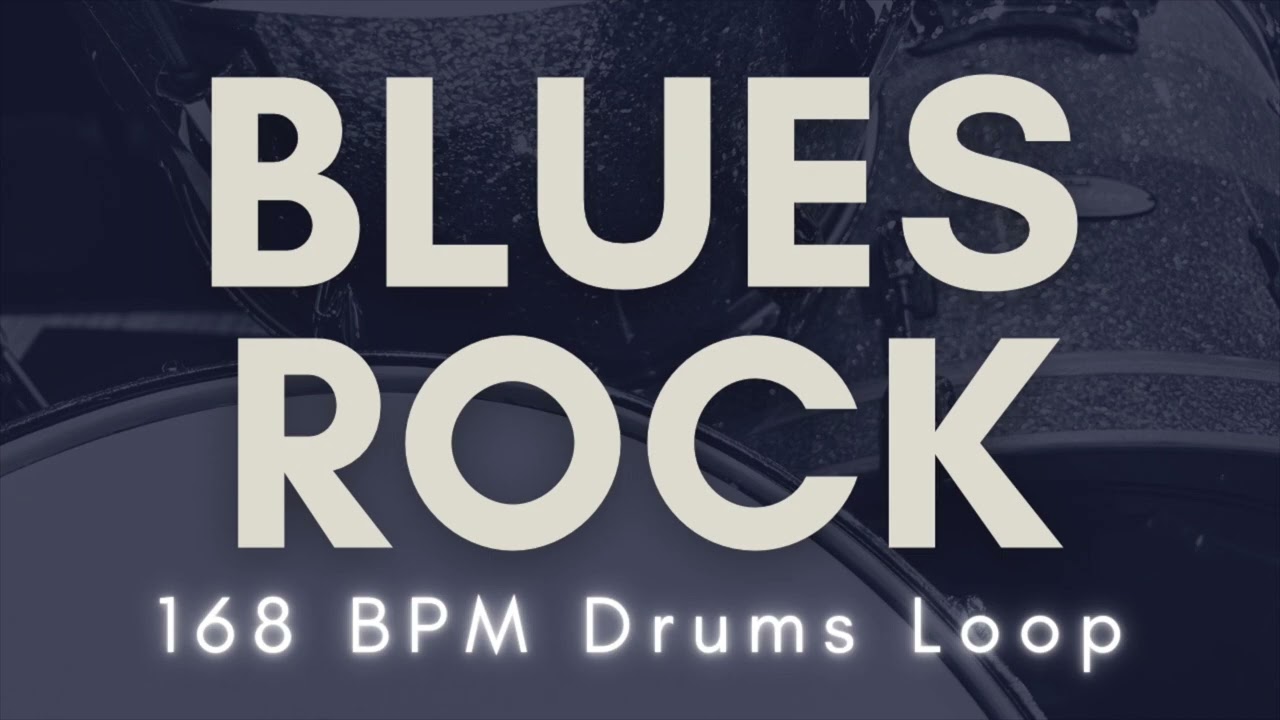 【Blues Rock】Drums Loop | 168 BPM