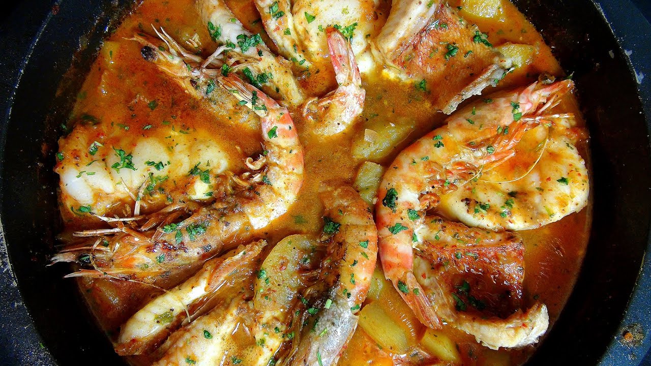 Suquet de pescado. Receta de Navidad