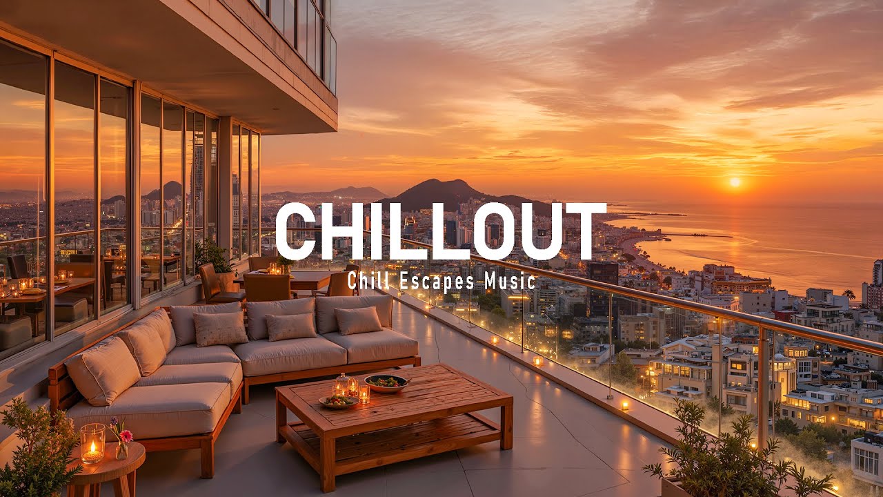 Golden Sunset Over the City 🌅 Relax & Unwind with Chillout Lounge Music ~ Chill Escapes Music
