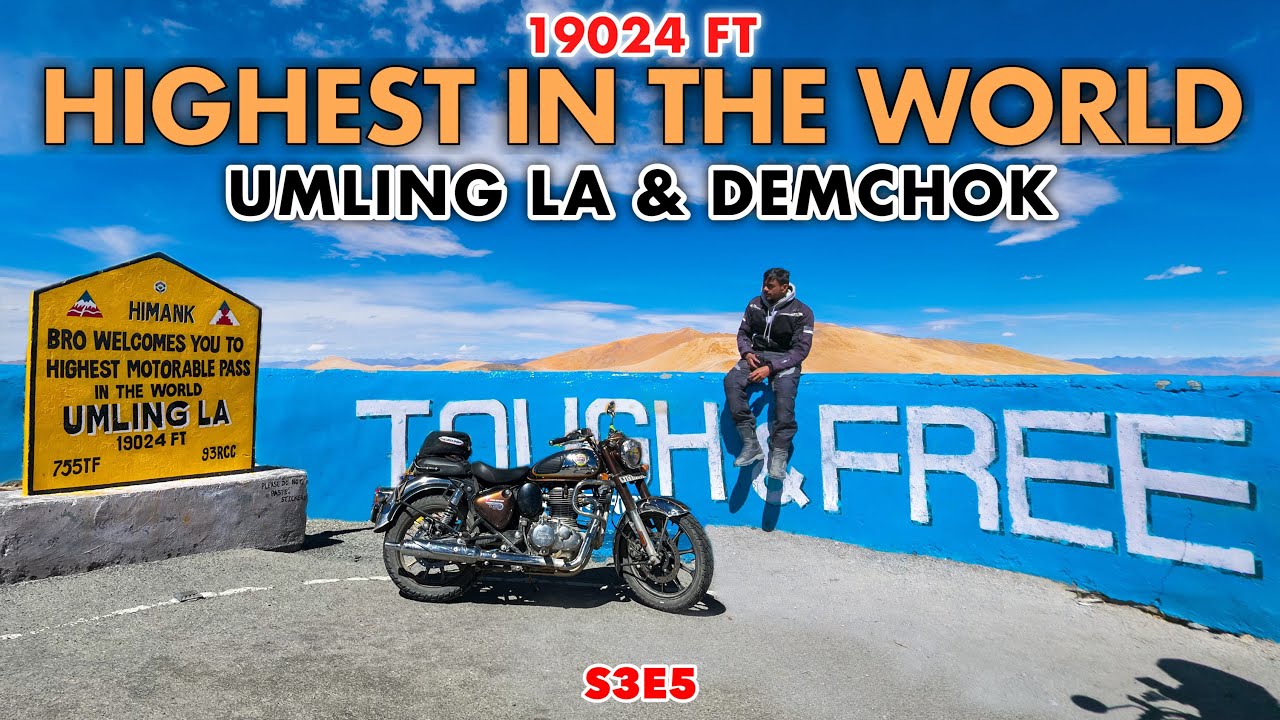 RIDE TO THE TOP OF THE WORLD, UMLING LA AND DEMCHOK | ASSAM TO LADAKH ON MY CLASSIC 350 REBORN