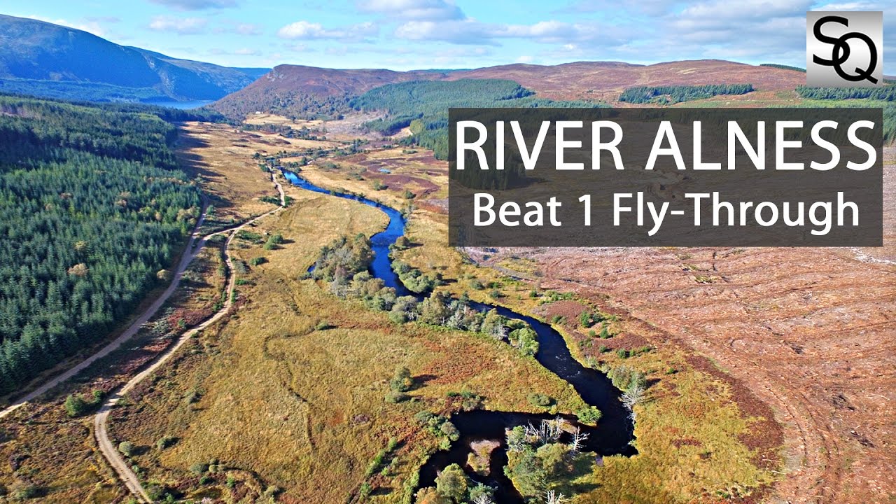 Beat 1 Fly-Thro, River Alness Salmon Fishing, Scotland