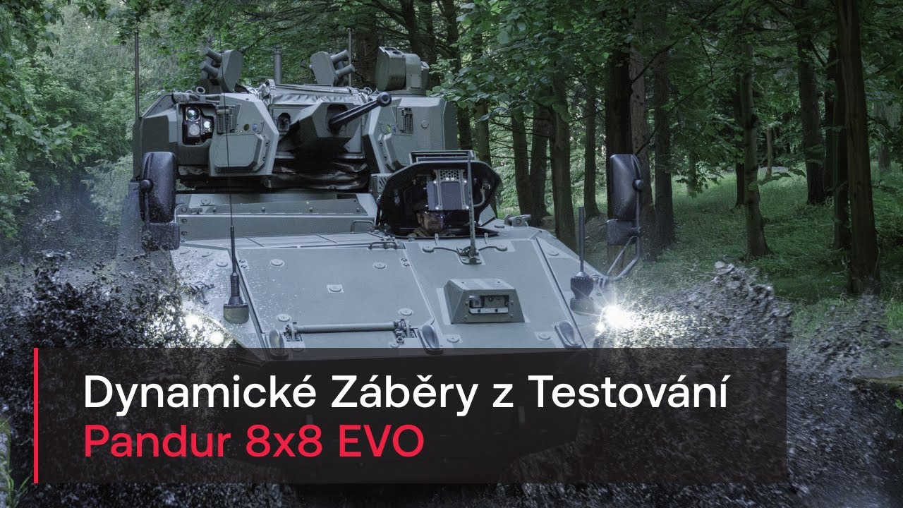 Pandur 8&times;8 EVO v akci | Dynamick&eacute; z&aacute;běry z testov&aacute;n&iacute; | CSG