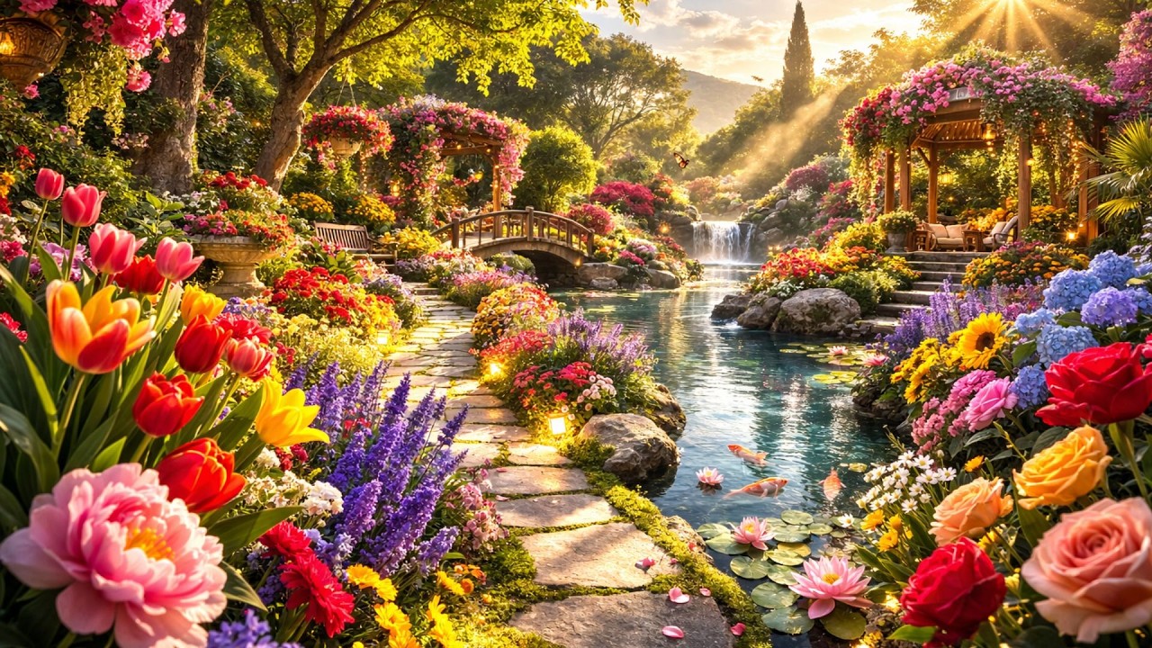 Colorful Flower Garden Tour 2026 🌺 Ultra Real 4K Nature Walk That Feels Like Paradise