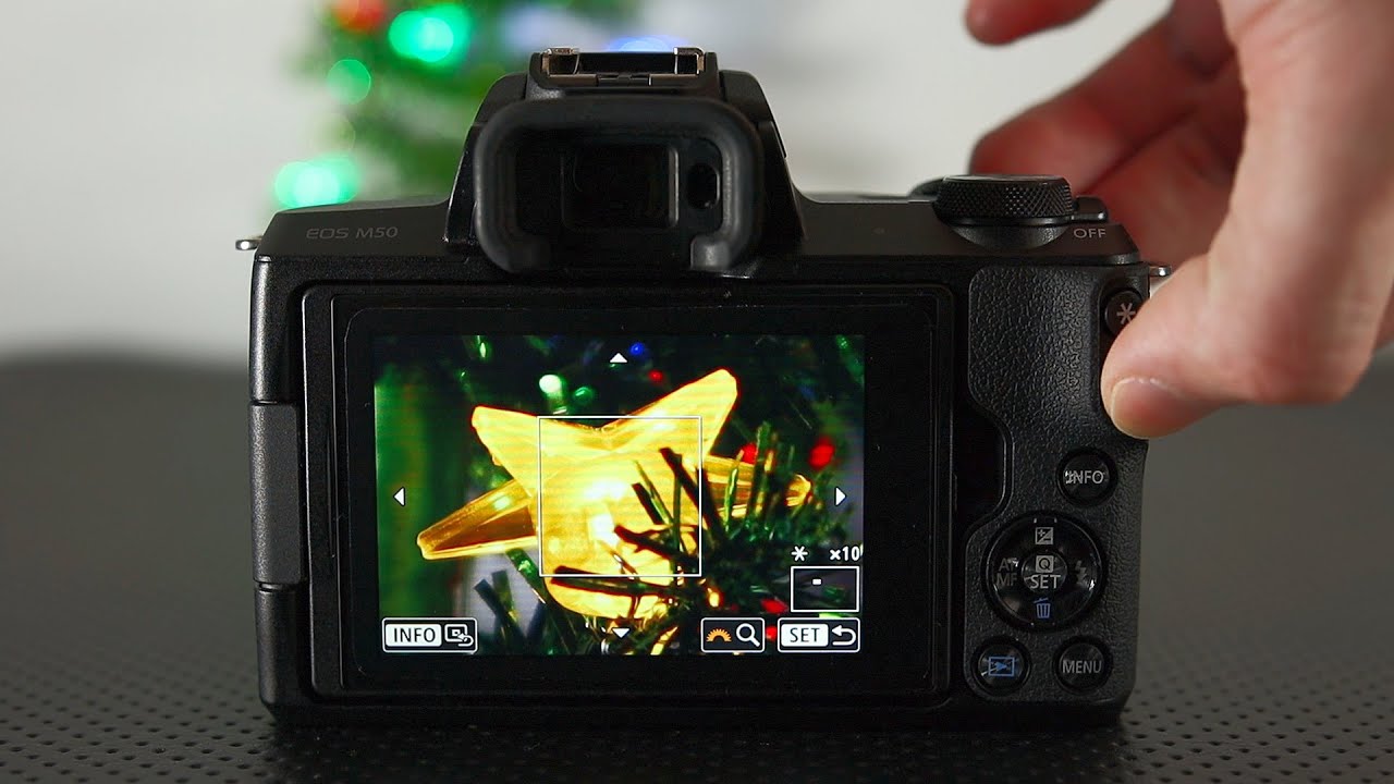 Обзор управления автофокусом Canon M50 с помощью кнопок или сенсорного экрана