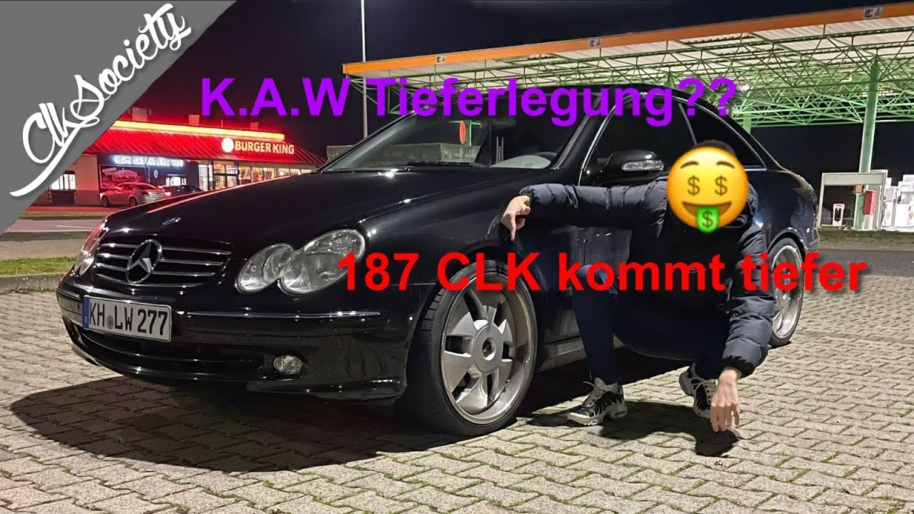 CLKSociety | Leon bekommt eine Tieferlegung - K.A.W Federn im CLK 200 Kompressor