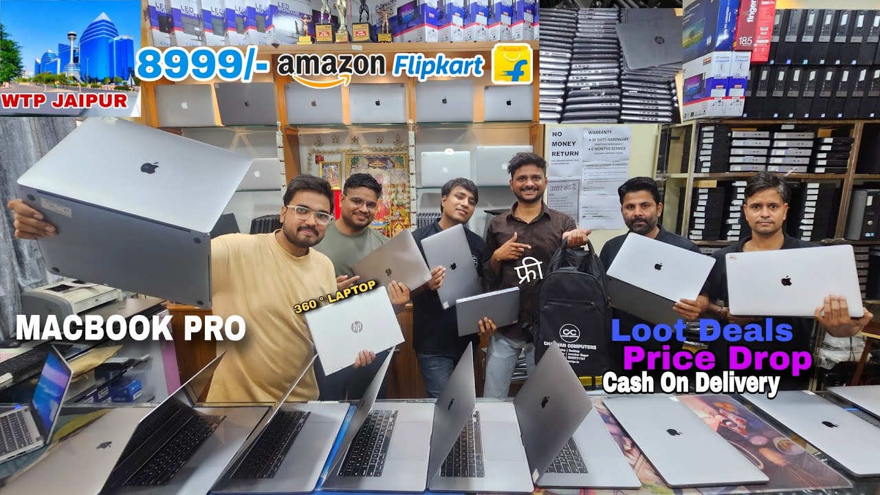 🔥MASSIVE LAPTOP PRICE DROP! MacBook Pro/Air, HP, Lenovo, Dell Starting ₹8,999 | Jaipur Store Alert!