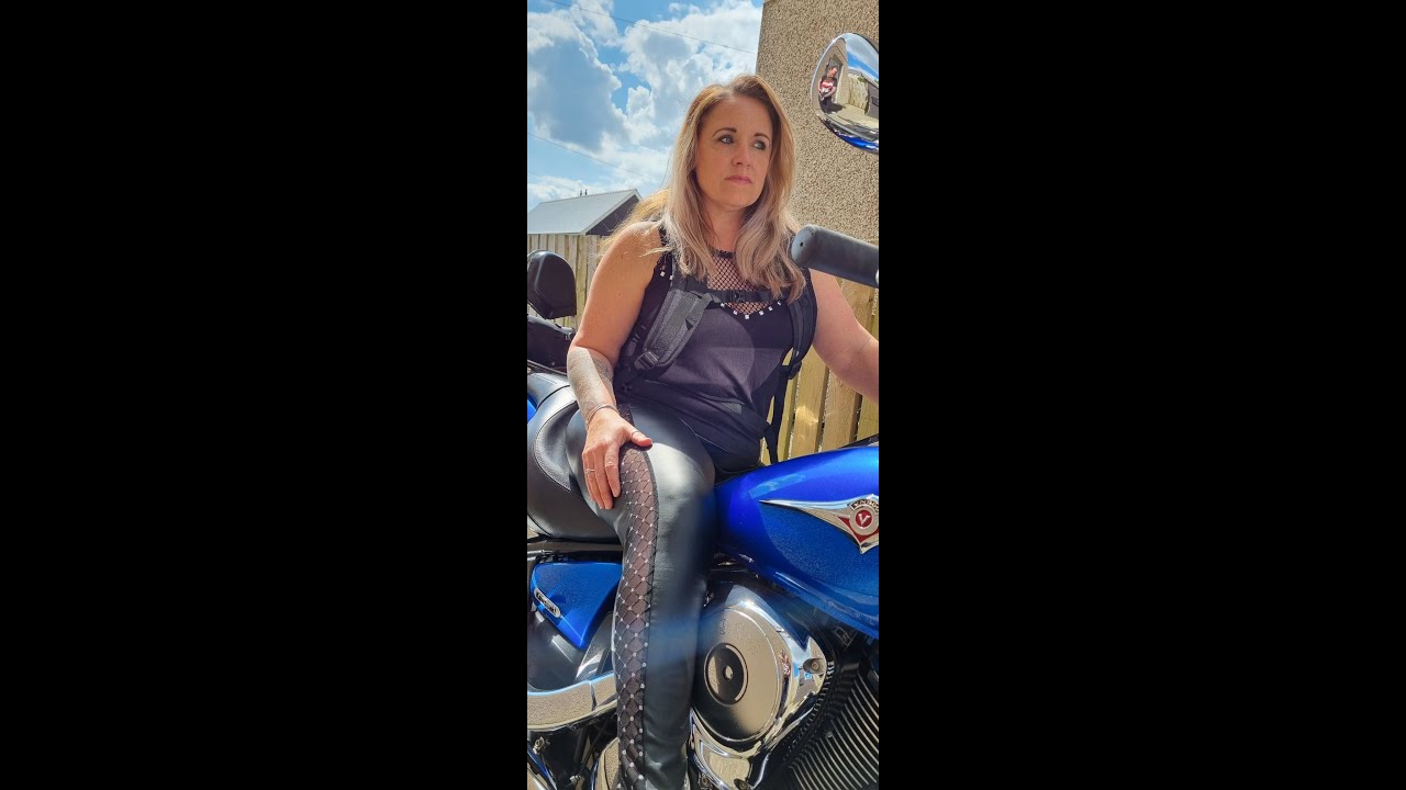wife has a go of the xlmoto backpack