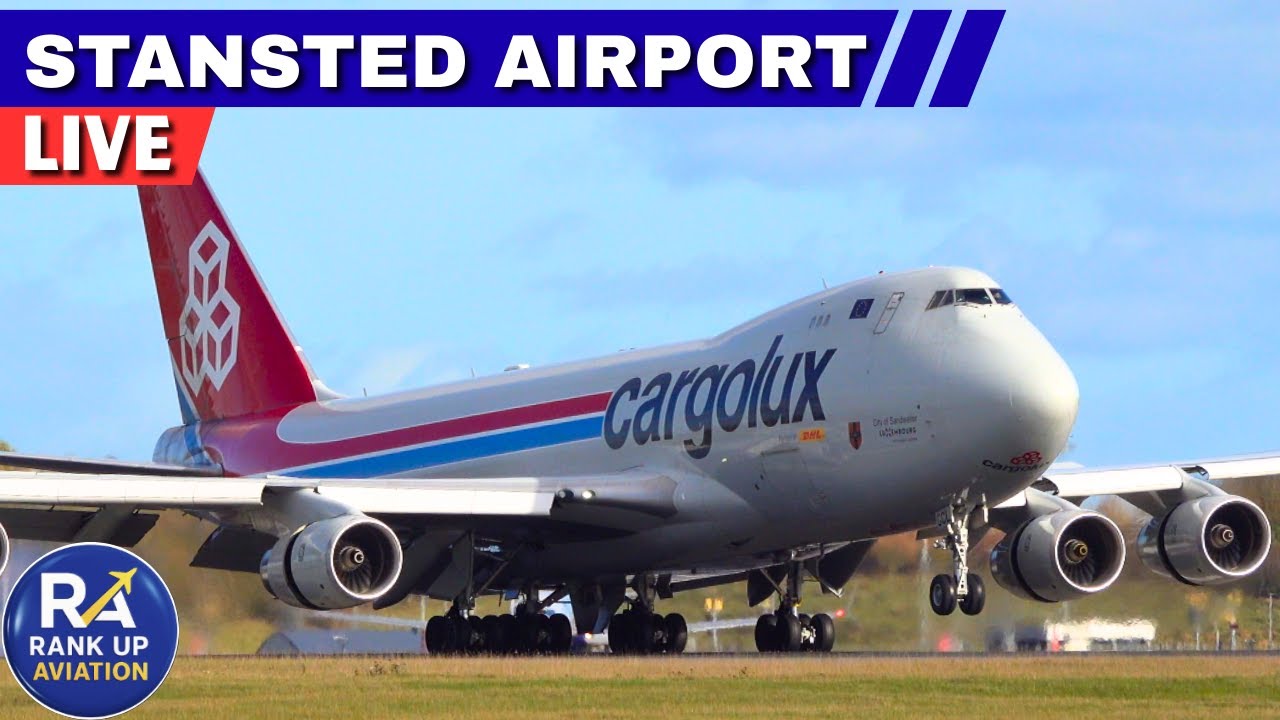 🔴 STANSTED AIRPORT LIVE | B747, Emirates, Qatar B777 | Big Planes Landing & Takeoff