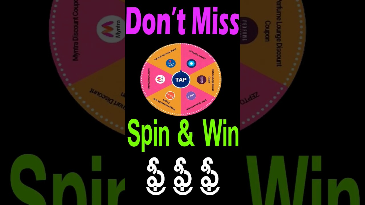 Spin and win today | free spin and win offer | paytm spin and win offer