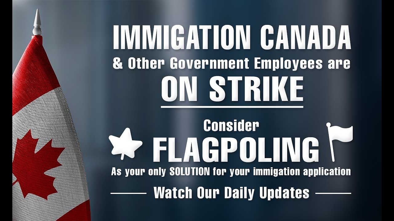 Immigration on Strike. What about Flagpoling? Daily updates. Part 1