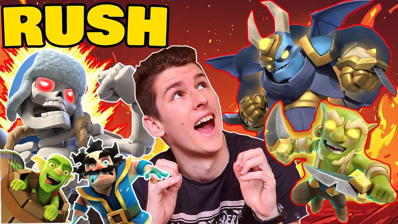 RUSH RANKED ! DARK LADDER NWAR HORRIBLE DES PROFONDUERS RAAAAAAAAAN ! CLASH ROYALE