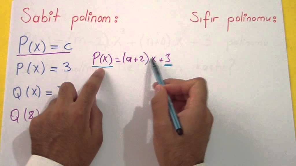 POLİNOMLAR 1 - Şenol Hoca