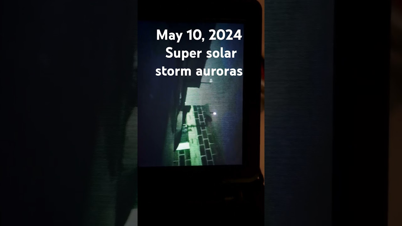 Super solar storm auroras seen in Mexico