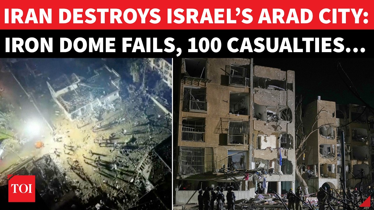 Iran&rsquo;s BIGGEST ATTACK On Israel, Arad City In Ruins; APOCALYPTIC Scenes After 100 Casualties
