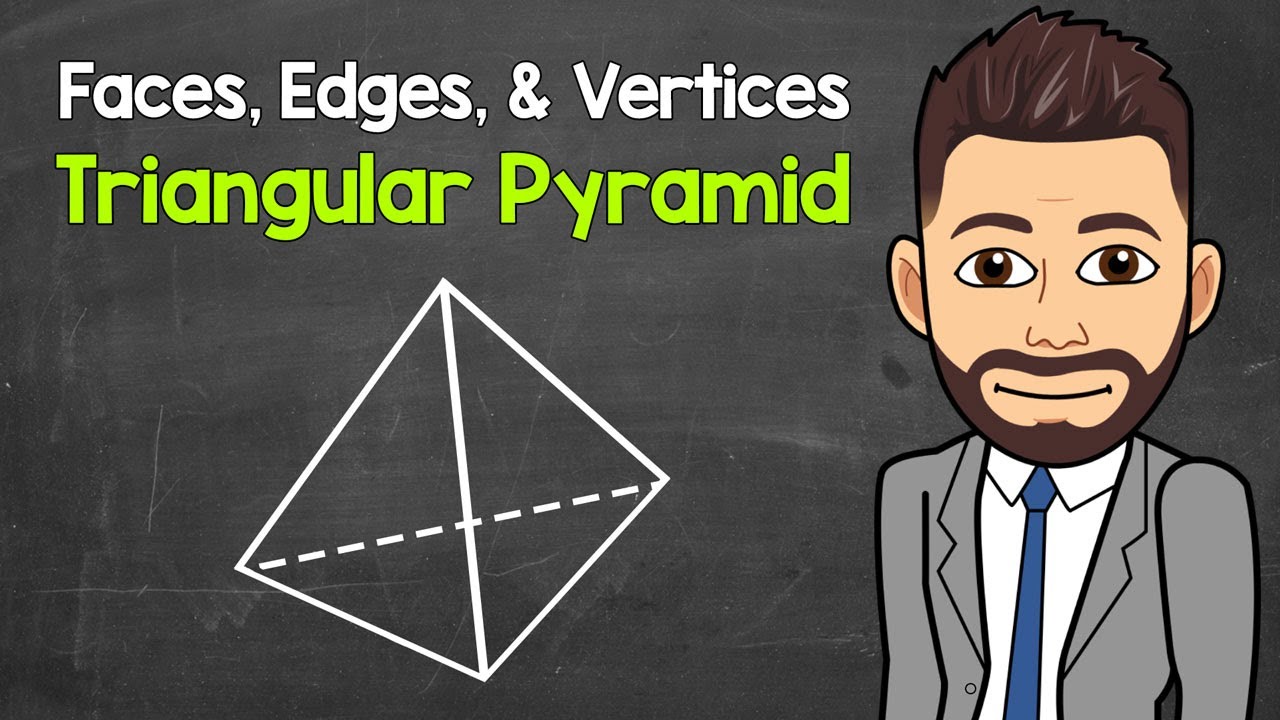 How Many Faces, Edges, and Vertices Does a Triangular Pyramid Have? | Geometry | Math with Mr. J