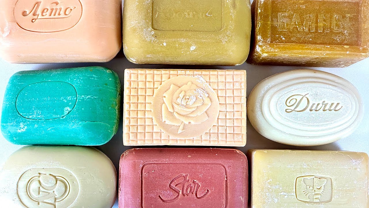 ⭐️ASMR⭐️ Carving Vintage Soap. Cutting soap. Satisfying video.