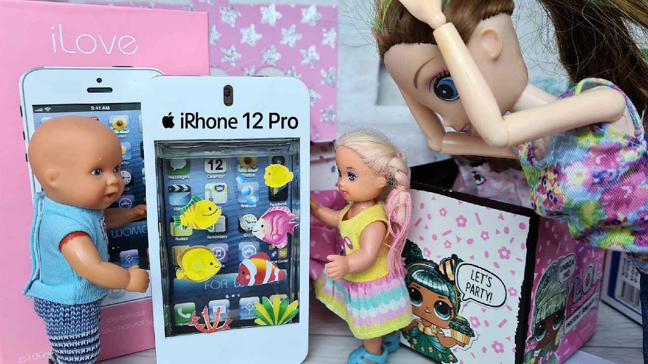 ТОЛЬКО НЕ ЭТО! СДЕЛАЛИ АКВАРИУМ ИЗ ТЕЛЕФОНА😂 Катя и Макс веселая семейка! Смешной сериал живые куклы