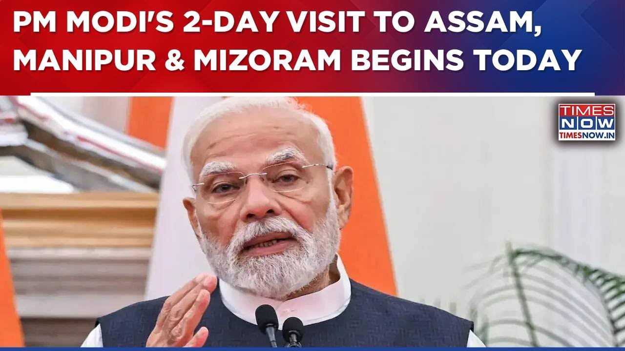 PM Modi On 2-Day Visit To Assam, Manipur & Mizoram To Launch Development Projects | WATCH Video