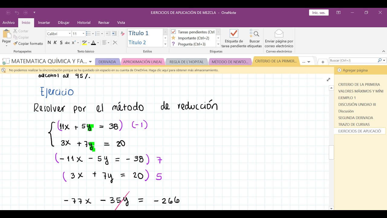 MÉTODO DE REDUCCIÓN MATEMATICA I QYF