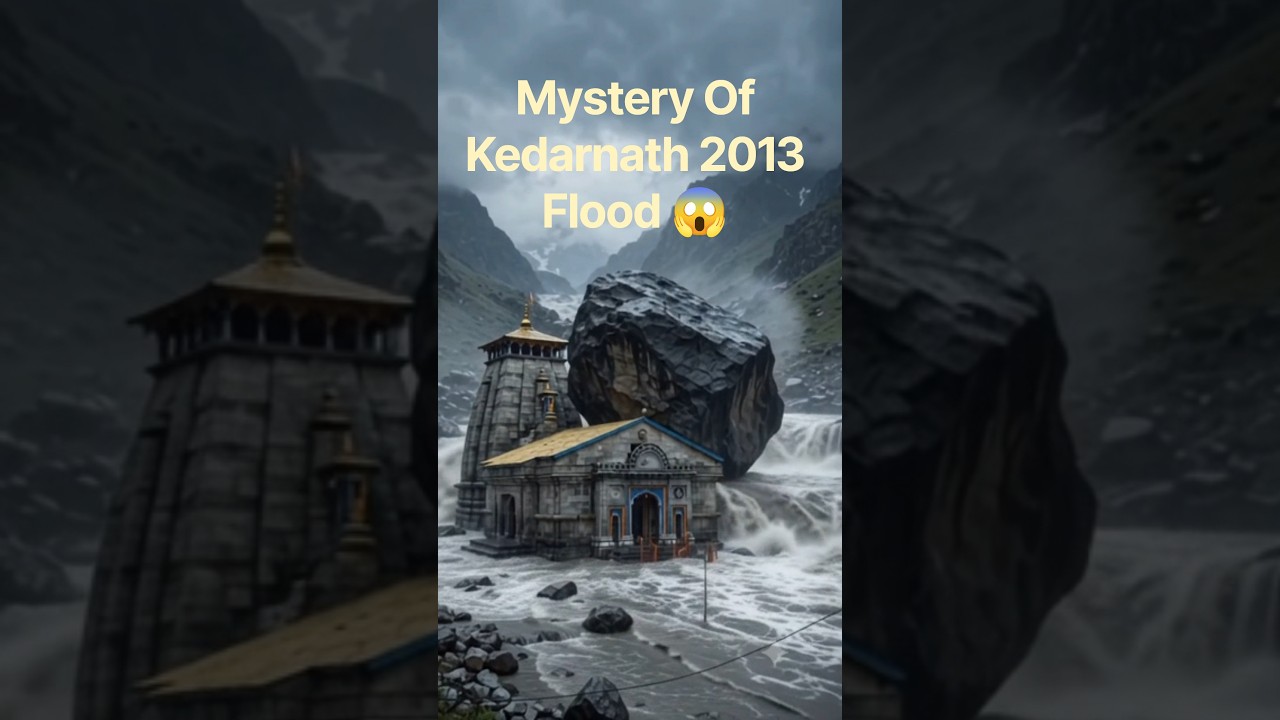 How Did Kedarnath Temple Survive the 2013 Flood | #Shorts #kedarnath