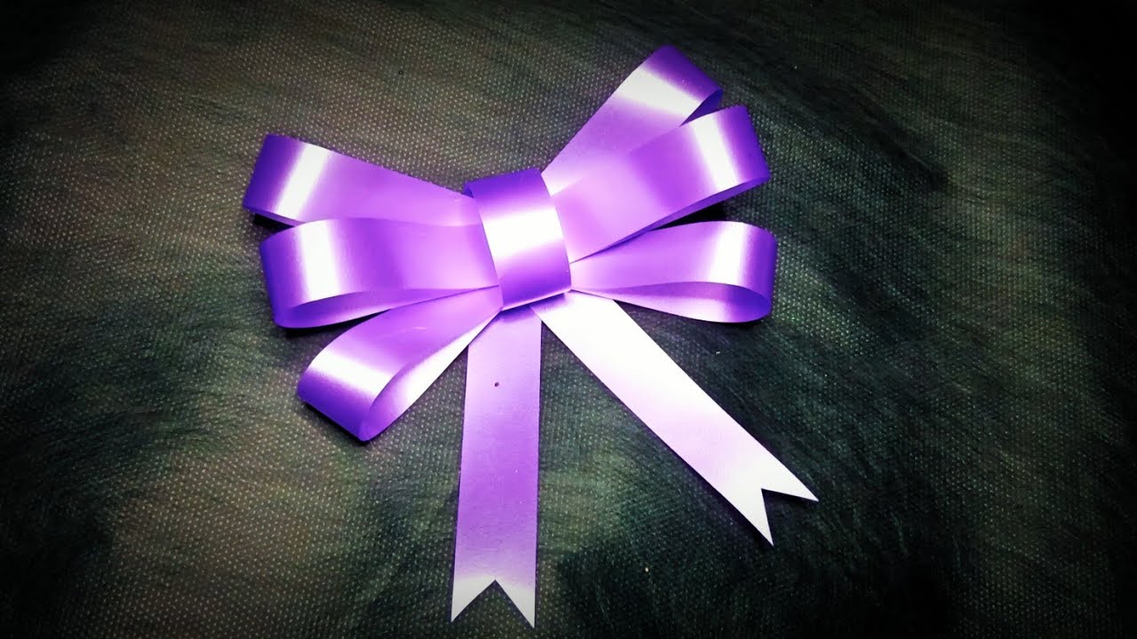 🎀😍 Tutorial Cara Mudah Membuat Pita Simple 😍🎀 || Cara membuat pita dari tali pita , RIBBON BOW
