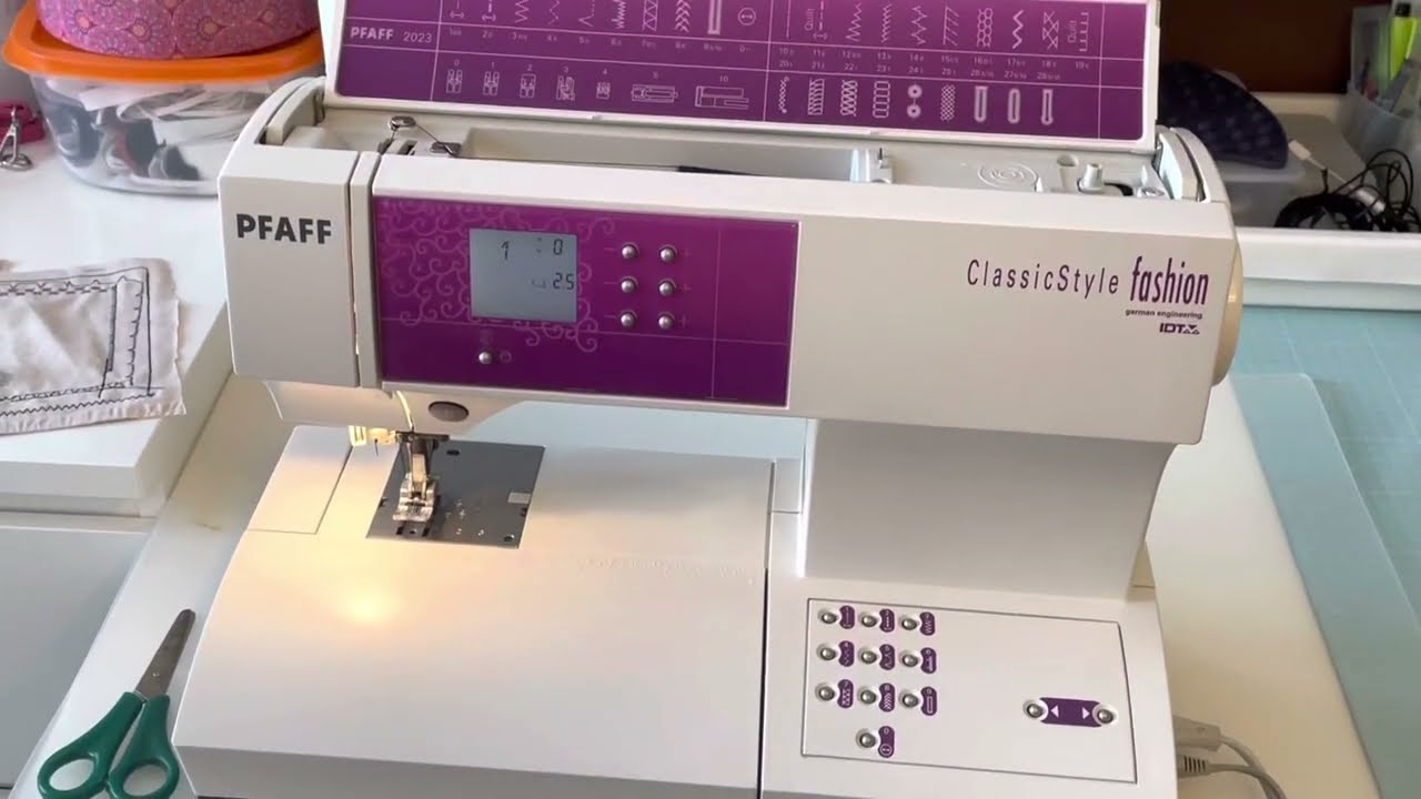 Pfaff 2023 Classic Style Fashion einf&auml;deln und aufspulen sewing machine #n&auml;hmaschine #sewingmachine