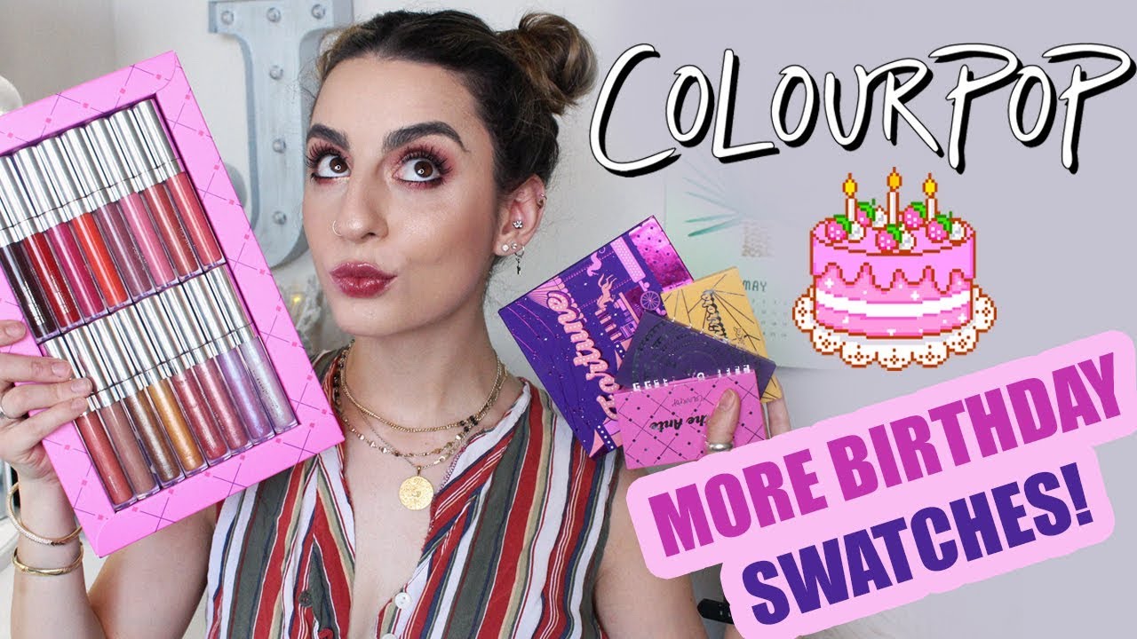 Colourpop 4th Birthday Collection PART 2! Swatches & Demo!