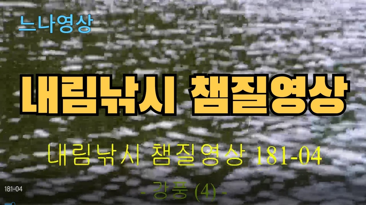 내림낚시 챔질영상 181-04 - 강풍 (4회)