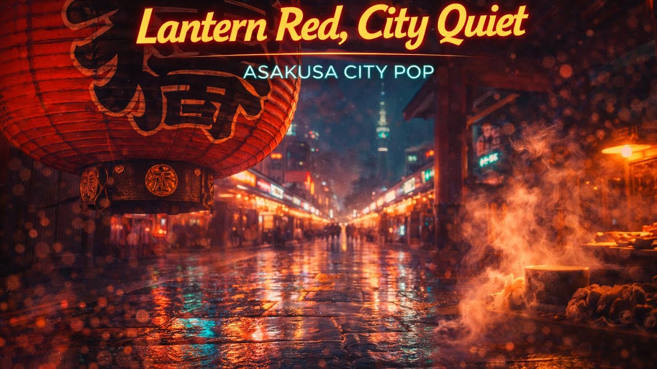 【浅草 シティポップ】Lantern Red, City Quiet / Asakusa Sensoji