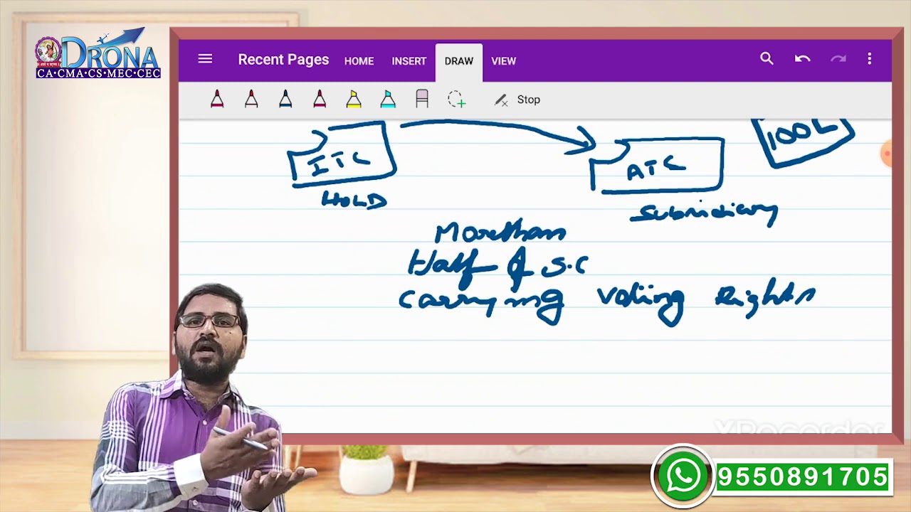 CA/CMA-INTER COMPANY LAW (CLASSES OF COMPANIES) LEC-02  (ENGLISH+TELUGU)