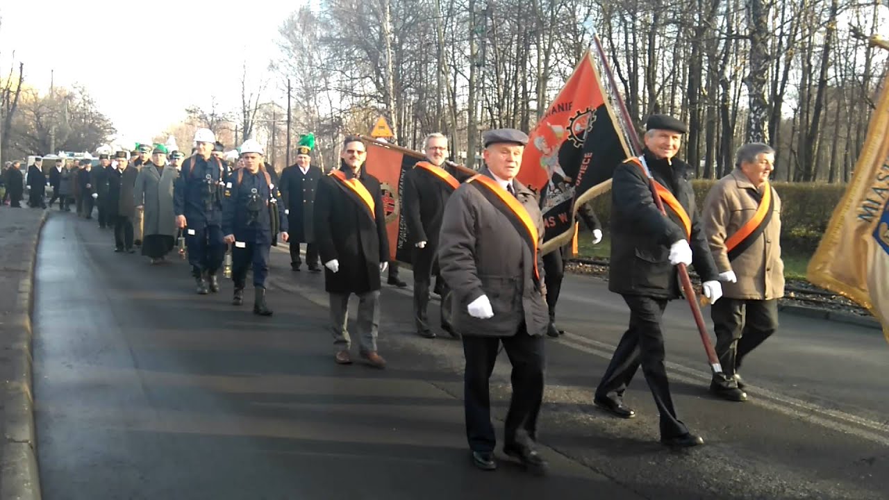Pochód górników KWK Pokój - Barbórka 2015