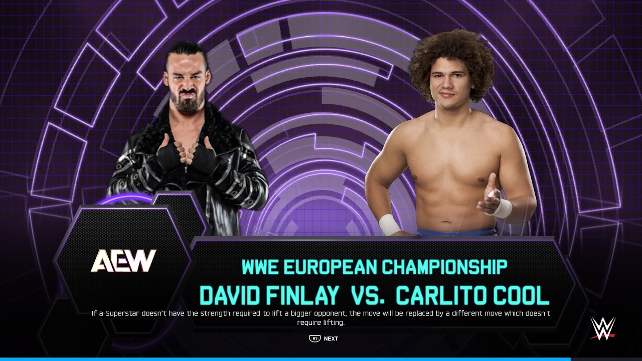 David Finlay vs. Carlito Cool
