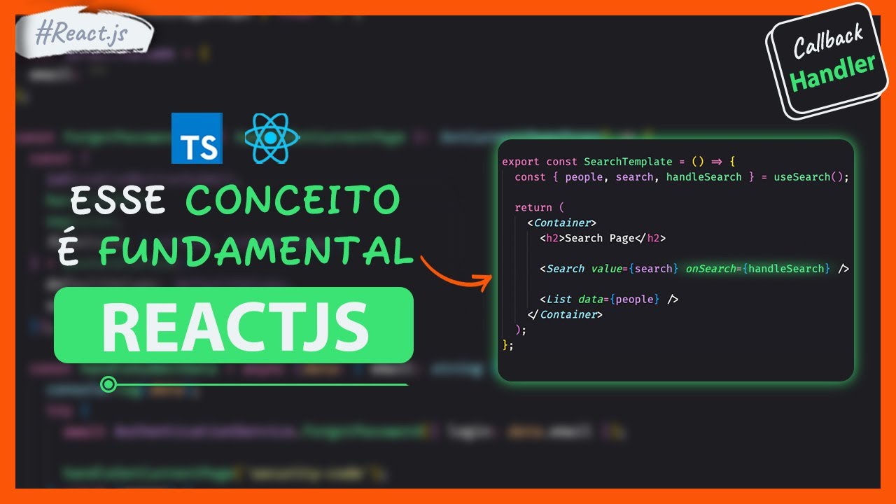 Esse conceito &eacute; FUNDAMENTAL no React