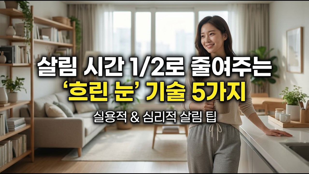 🏡살림의 부담을 줄이는 방법: 실용적이고 심리적인 접근, 당신의 집, 행복의 공간으로 재정의할 수 있을까? #행복 #살림 #정서노동 #인생지혜 #60대시니어