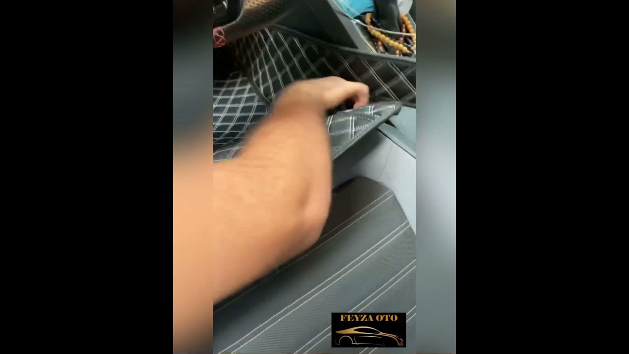 KURTEX FEYZA OTO ARACA &Ouml;ZEL HAVUZLU DERİ TABAN D&Ouml;ŞEMESİ UYGULAMA VİDEOSU UYGULAMASI. 05315543971