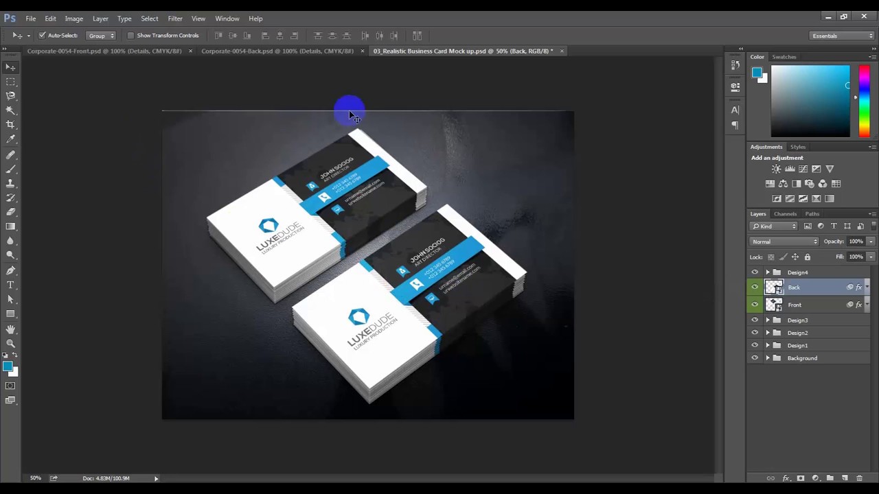 How to use Mockup in Photoshop For Business Card