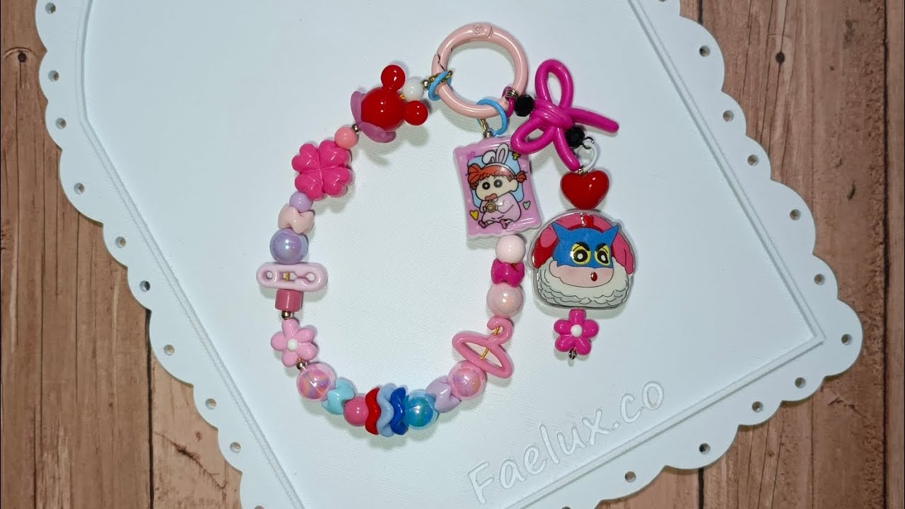 DIY Mini strap ex Ganci #diy #handmade #charmaccessories #strapphone #keychain 