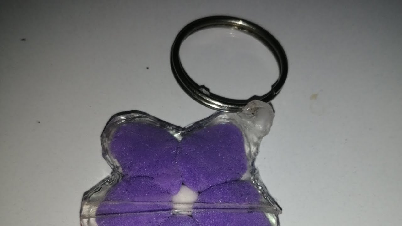 how to make flower keychain💜diy with nano tape