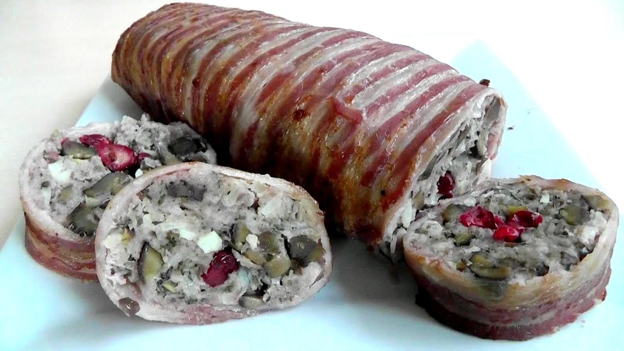 Christmas STUFFING BACON wrapped | How to make recipe