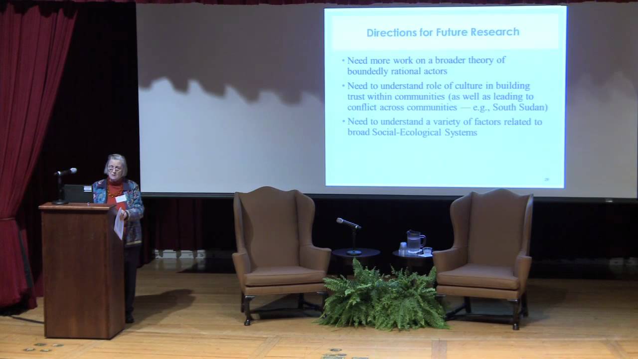 The Role of Culture in Solving Social Dilemmas: Keynote by Elinor Ostrom