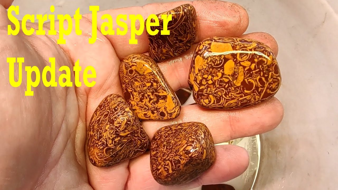 Tumbling Script Jasper Update: Got Round Fast! #thefinders #jasper #lapidary #rocktumbling