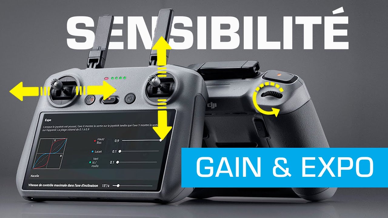 R&eacute;glage SENSIBILIT&Eacute; RADIO COMMANDE DJI - Gain et expo