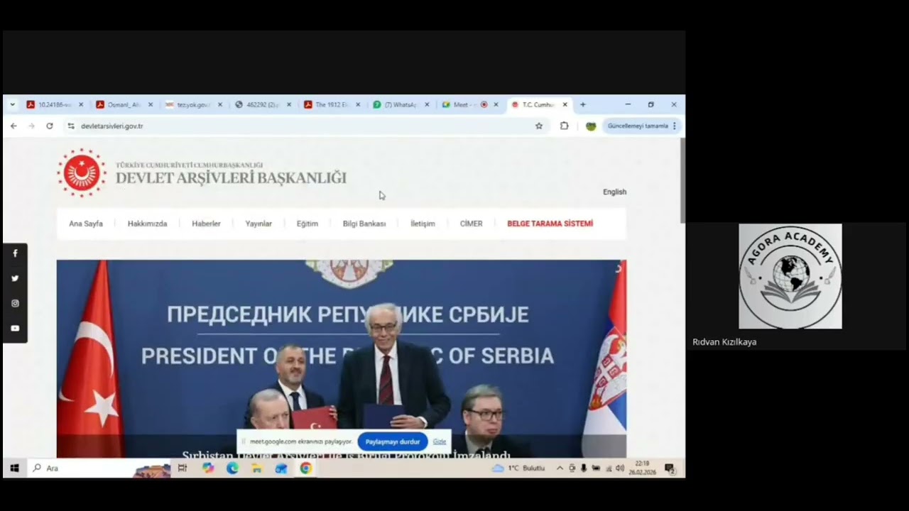 Dr. Rıdvan KIZILKAYA ile “Dijital Çağda Arşivcilik: Bilginin Korunması ve Erişimi” konulu seminer.