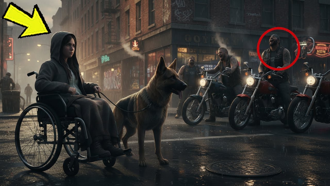 Bikers Mock Disabled Girl in Wheelchair — Her Dog Turns Out to Be K9